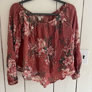 Billabong Off The Shoulder Long Sleeve